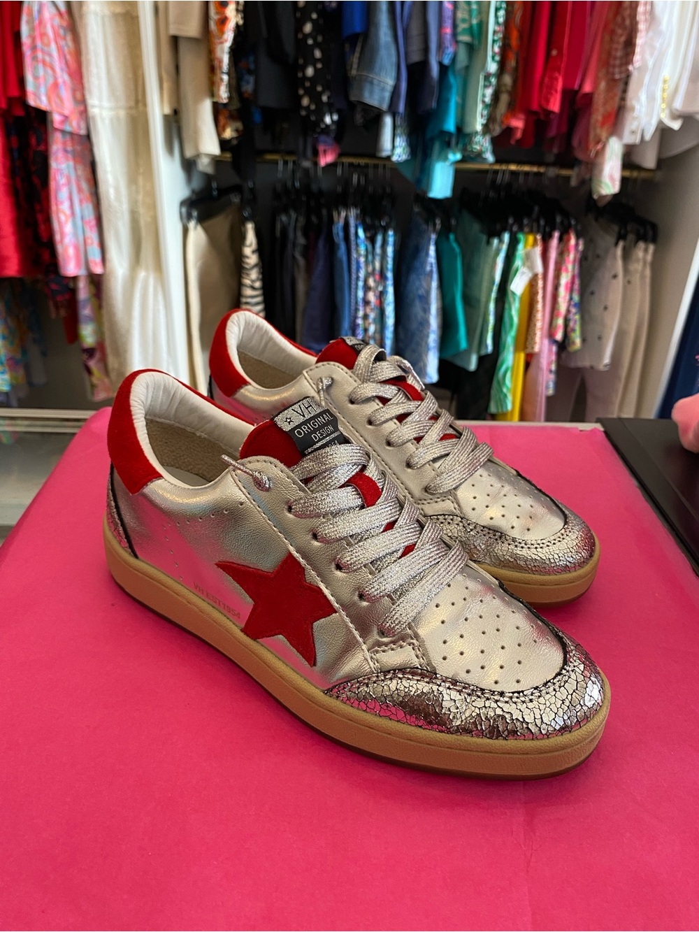 Vintage Havana Denisse metallic sneakers size 8.5